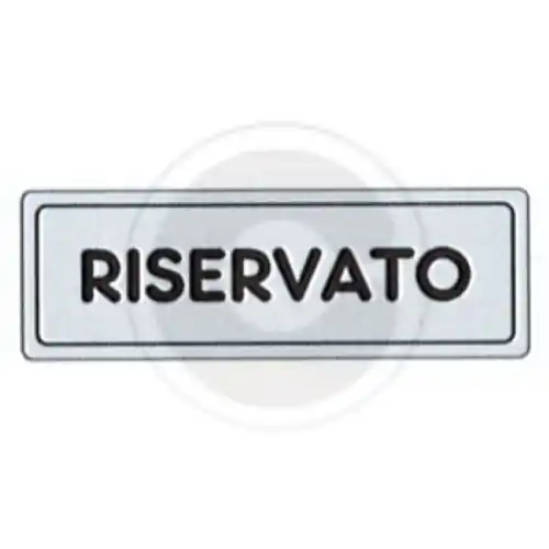 Beperkt Aanbod etichetta adesiva cartello RISERVATO targhetta segnaletica targa 150x50 mm
