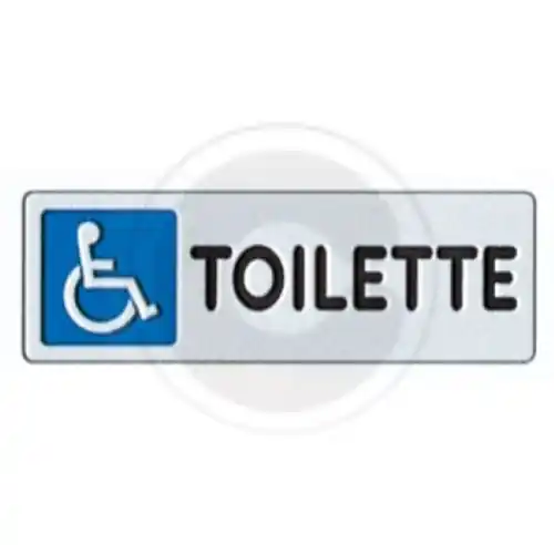 Express Levering etichetta adesiva cartello TOILETTE disabili targhetta segnaletica disabile