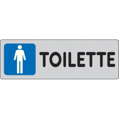 Hete Deal etichetta adesiva cartello TOILETTE M uomo targhetta segnaletica 150x50 mm
