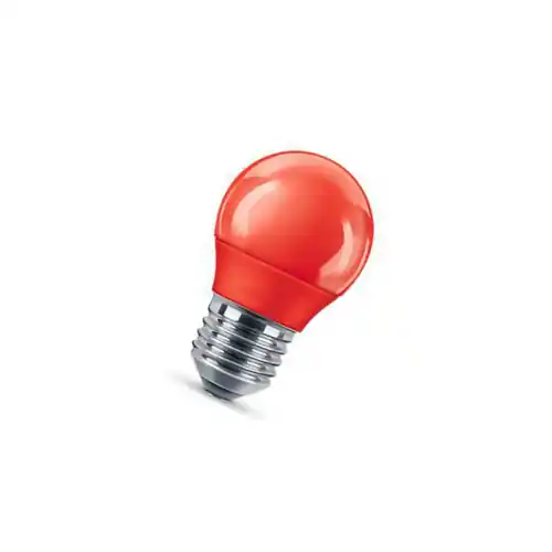 Exclusieve Aanbieding Extrastar lampada lampadina a led miniglobo 4W luce rosso E27 per decorazioni vetro rosso