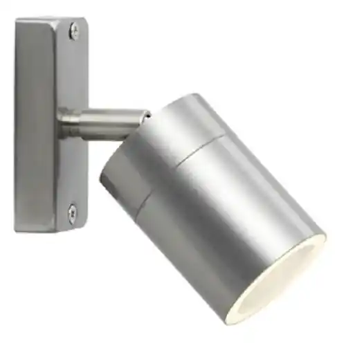 faretto mod 215 a parete in acciaio inox per lampade GU10 max 35W Weekendaanbieding