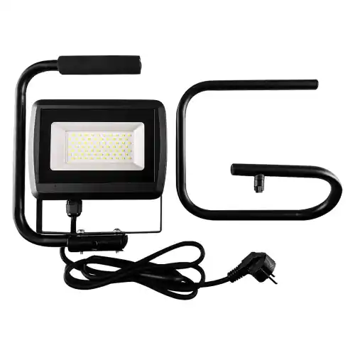 Faro proiettore led portatile 50W bianco ghiaccio 6500k con struttura in alluminio Voordeelprijs