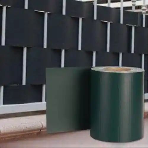 Merkproduct Fascia frangivista coprente ringhiere verde in PVC 19x35 mt per privacy balcone con 20 clips
