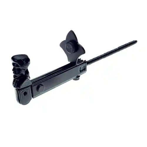 Fermaimposte fermo registrabile per infissi e finestre 25x130 mm in lega metallo colore nero da avvitare Goedkoop