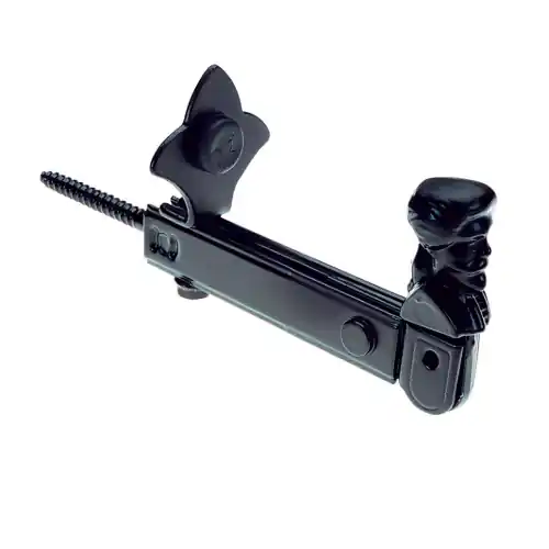 Koopje Fermaimposte fermo registrabile per infissi e finestre 25x56 mm in lega metallo colore nero da avvitare