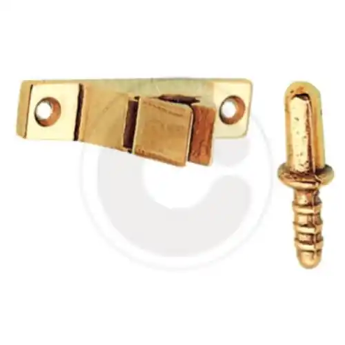 Fermaporte a pinza ottonato gancio e piolo blocca porta fermo porte Bestseller