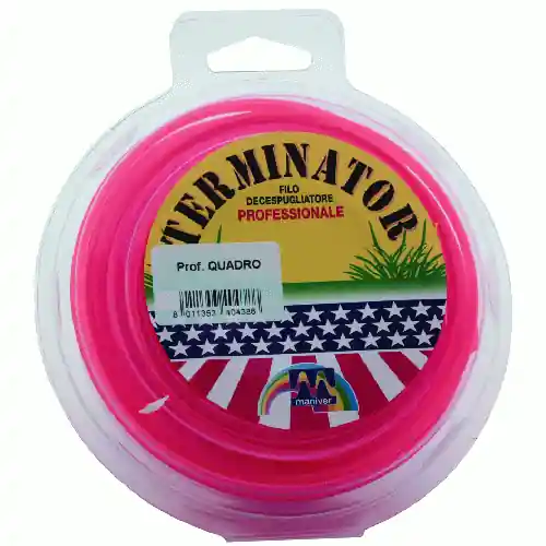 filo professionale per decespugliatore in nylon quadro da mm 2,4 lun mt 72 Bestel Nu