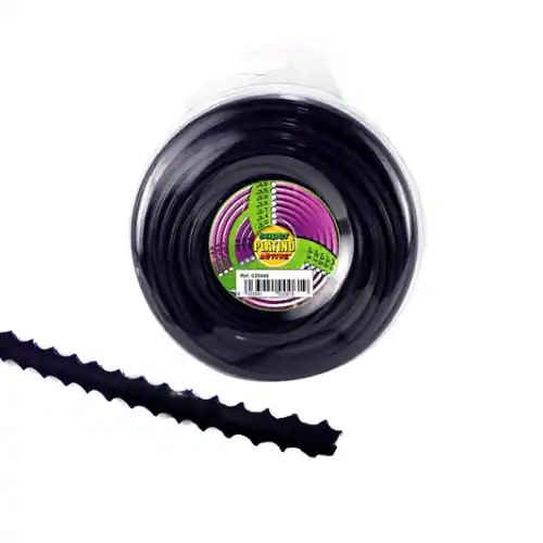 Filo professionale Platino in nylon per decespugliatore Ø 3,3 mm 15 mt seghettato adatto per utilizzi intensi e più gravosi Uitverkoop