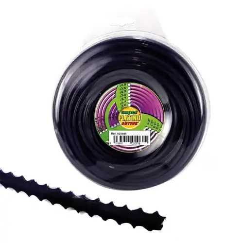 Filo professionale Platino in nylon per decespugliatore Ø 4,0 mm 15 mt seghettato adatto per utilizzi intensi e più gravosi Express Levering