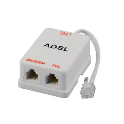 filtro per ADSL RJ11 plus sdoppiatore telefonico con cavo 10 mtl modem Direct Verzonden
