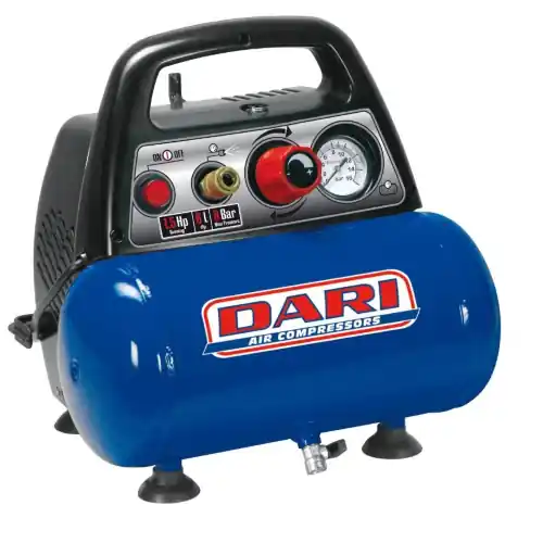 Fini Nuair New Vento mini compressore portatile 6 lt 1,5 Hp 8 bar 230V Premium
