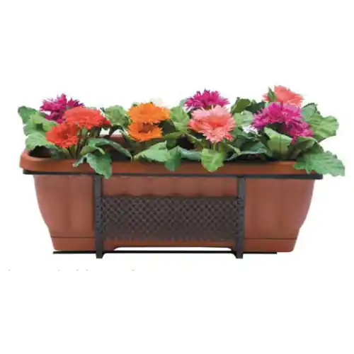 Gratis Retour fioriera Balconi fioriti vaso rettangolare 50 cm in ferro battuto da balcone
