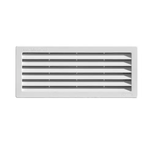 Superprijs First Griglia da incasso con rete antinsetti L 254 X H 108 mm e foro 230 x 84 mm in ABS di colore bianco per ventilazione in ambienti interni ed esterni