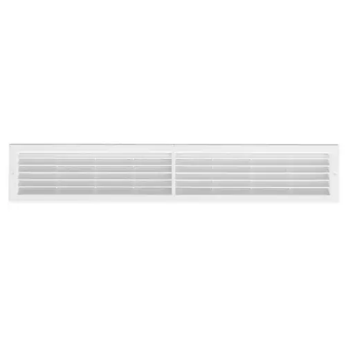 Laatste Kans First Griglia da incasso con rete antinsetti L 706 X H 130 mm e foro 672 x 96 mm in ABS di colore bianco per ventilazione in ambienti interni ed esterni per aerazione