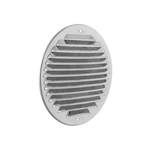 First Griglia di ventilazione tonda da sovrapporre in metallo con rete Ø 150 mm colore inox per interno ed esterno Betaalbaar