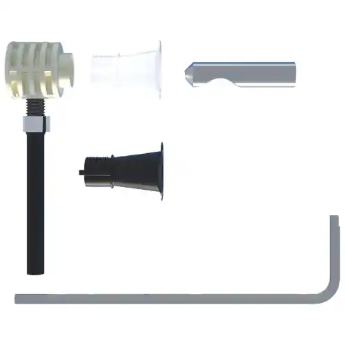 Fischer WB9 B TU Fissaggio nascosto per sanitari sospesi con accesso dal basso carico fino a 400 kg per wc e bidet Betrouwbaar