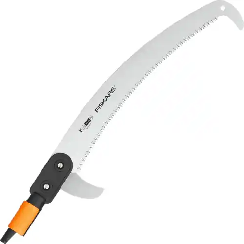 Fiskars seghetto segaccio QuikFit curvo per manico telescopico lama da 55 cm in acciaio temprato Koop Vandaag