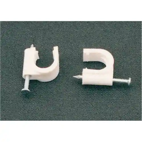 Beperkt Aanbod fissacavi in plastica 100 pz fissacavo pvc per filo antenna cavo Ø 7-8 mm