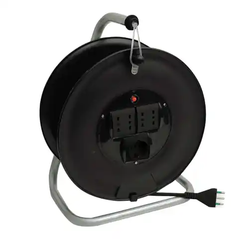 Fme 14.613 prolunga avvolgicavo 50 ml con 4 prese bipasso + 1 schuko Direct Verzonden