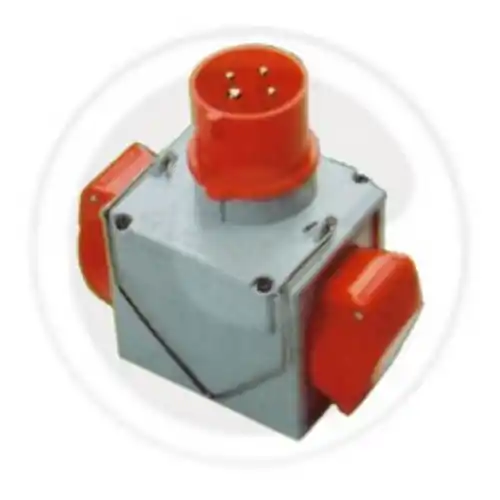 Finale Uitverkoop Fme 73.111 adattatore multiplo 16A CEE rosso a 2 prese 3P+T 16A rosso