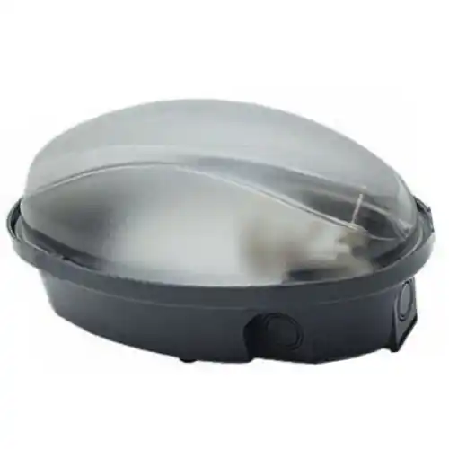 Fme art 62.721 plafoniera lampada ovale E27 nera per lampade fino a 60W nero Nieuw