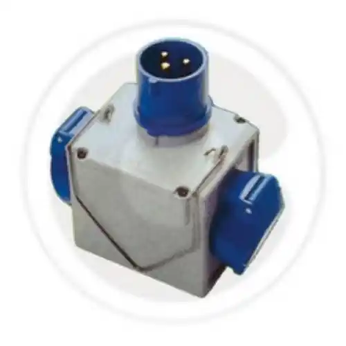 Fme art 73.110 adattatore multiplo doppio 16A CEE blu a 2 prese 16A blu Koop Vandaag