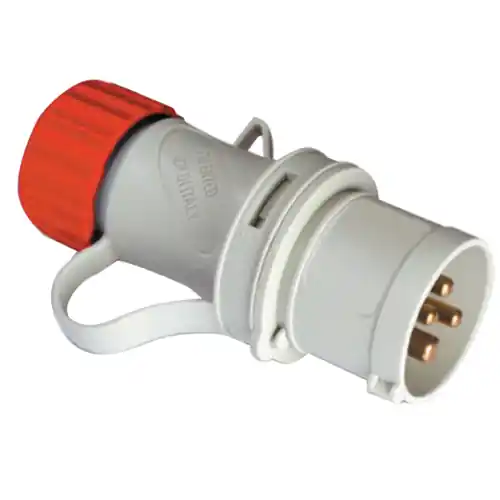 Fme art 75.104 spina volante diritta 16A 3 posti + T 380V IP44 CE rosso Flitsaanbieding