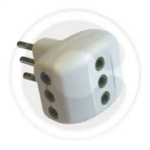 Dagaanbieding Fme art 82.200 adattatore multiplo triplo 2 posti 10A+T a 10A+T CEI
