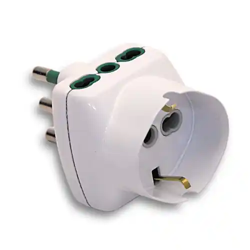 Fme art 87.210 adattatore multiplo triplo 2P 10A + T schuko spina italiana Uitverkoop