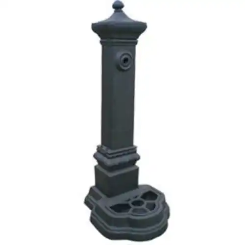 Must-Have fontana in alluminio mod Milano a pavimento con rubinetto cm 99 h colore verde