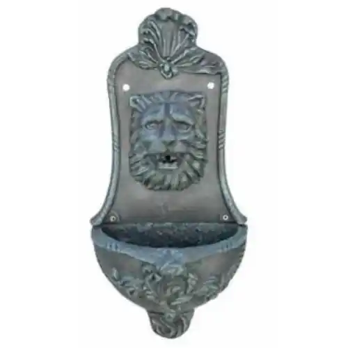 fontana in ghisa a parete mod Lince cm 33x67 h colore nero a muro antiruggine Finale Uitverkoop