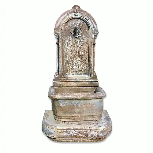 fontana in pietra da giardino badia fontanella a muro marmo e cemento Weekendaanbieding