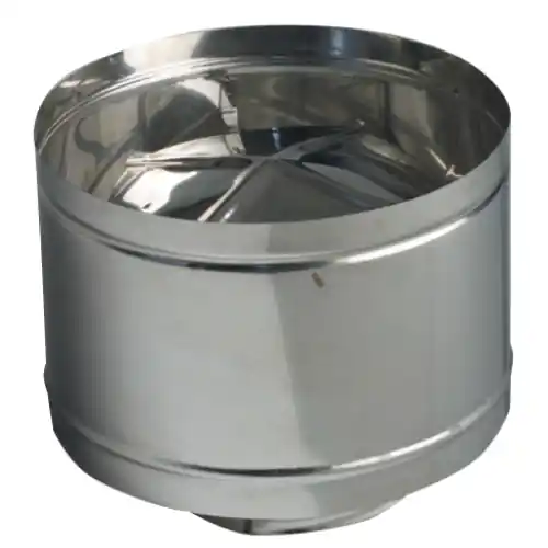 Speciale Aanbieding fumaiolo a botte Ø 25 cm acciaio inox attacco tondo camino antipioggia