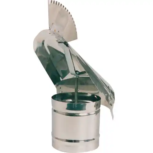 Nieuw FUMAIOLO A GALLETTO CM 20X20 ACCIAIO INOX AISI 304 PER STUFA A LEGNA CAMINO