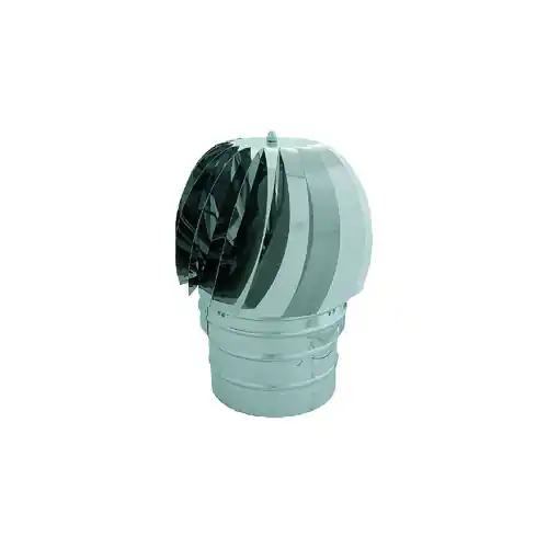 Fumaiolo radiante in acciaio inox con cuscinetto bagno d‘olio base circolare (Acciaio Inox - Ø 15 cm) Koop Vandaag