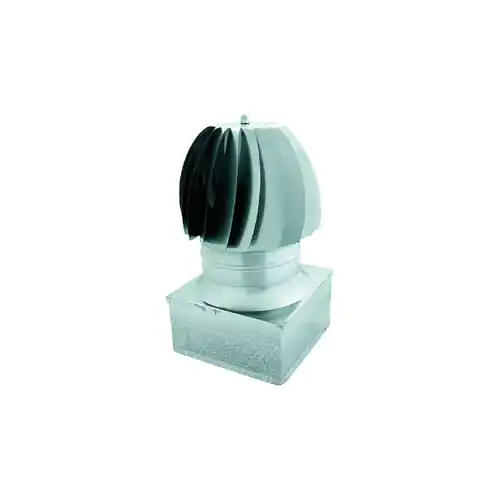 Favoriet Fumaiolo radiante in lamiera zincata, con cuscinetto a bagno d‘olio base quadrata (Zincato - 37x37 cm)