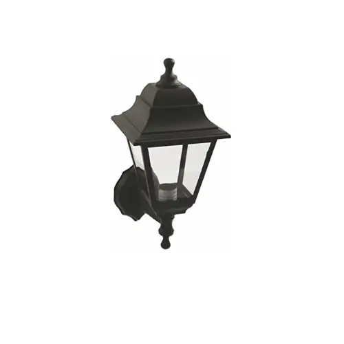 Galileo lanterna da muro per esterno in polipropilene nero opaco cm21.5x18x38h Merkproduct