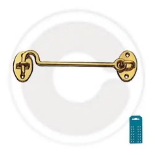gancio fermafinestre in ottone lucido mm 60 per bloccare porte finestre Koop Vandaag