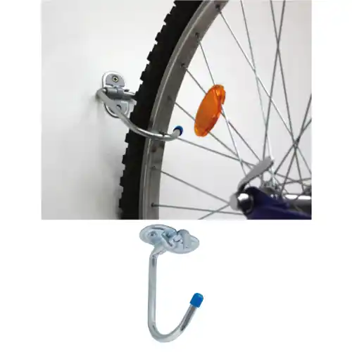 Hete Deal gancio ripiegabile in acciaio per biciclette 130 mm salvaspazio da parete muro