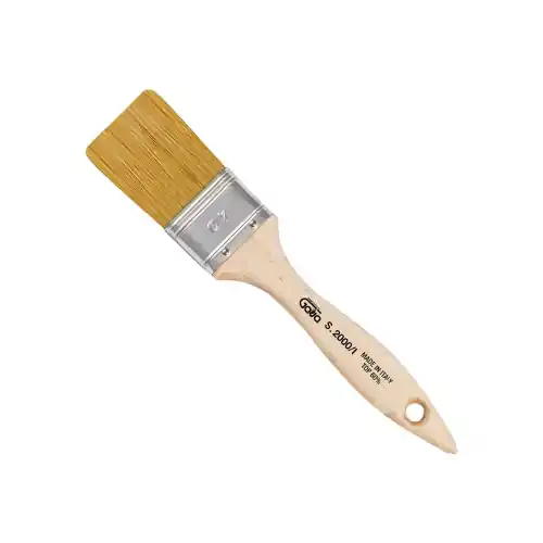 Lage Kosten Gava pennello pennellessa ideal setola bionda art.2000/I con manico in legno per smalti vernici pitture made in italy (Setola bionda - 30 mm)