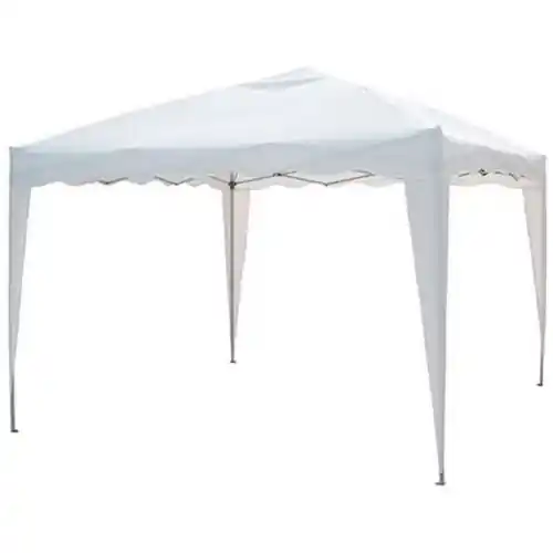 Actieprijs Gazebo Sumter mt 2x3 in acciaio e polietilene bianco pieghevole per giardino esterno
