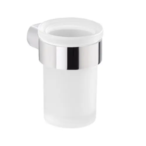 Bestseller Gedy art PI10 Pirenei portaspazzolino portabicchiere in vetro satinato