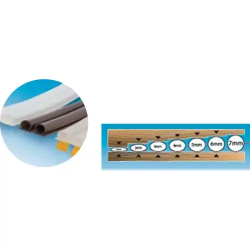 Shop Nu Geko evo 6 mt parafreddo guarnizione in silicone adesivo trasparente porte finestre isolante contro caldo e freddo