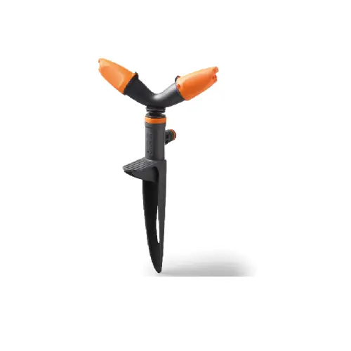 Fabrieksprijs GF Art.5633 irrigatore 2 bracci "ROTAX" con puntale portata massima 19 l/min per irrigazione giardino