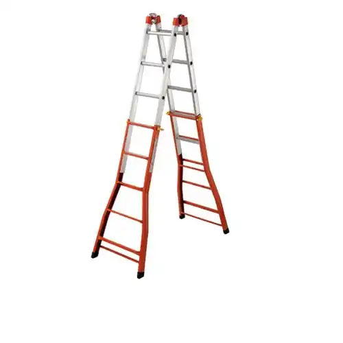 Gierre scala telescopica multiuso Peppina media 4+4 gradini portata 100 kg Direct Verzonden