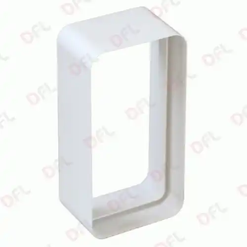 Giunto per aerazione canalizzata pvc colore bianco 120 x 60 mm 12 x 6 cm Bestel Nu