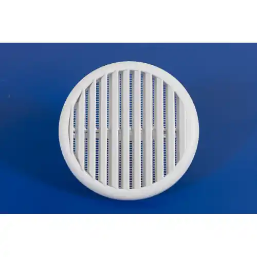 griglia aerazione in plastica con molle e zanzariera Ø 80/125 mm griglie a muro Must-Have