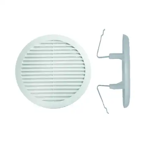 Griglia di aerazione in plastica per tubi Ø 6,3/12,5 cm con molle mm 80-125 Beste Prijs