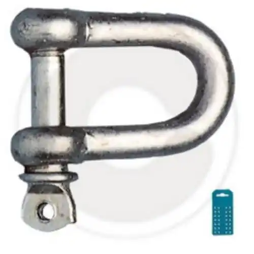 grillo gancio morsetto diritto in acciaio zincato per funi catene da 5/8 mm Merkproduct