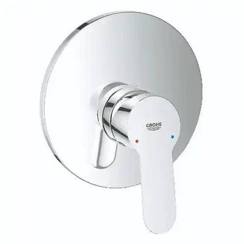 Grohe Bauedge miscelatore monocomando a incasso per doccia in ottone cromato rosone Ø 163 mm con limitatore di portata regolabile cartuccia Ø 46 mm Betaalbaar